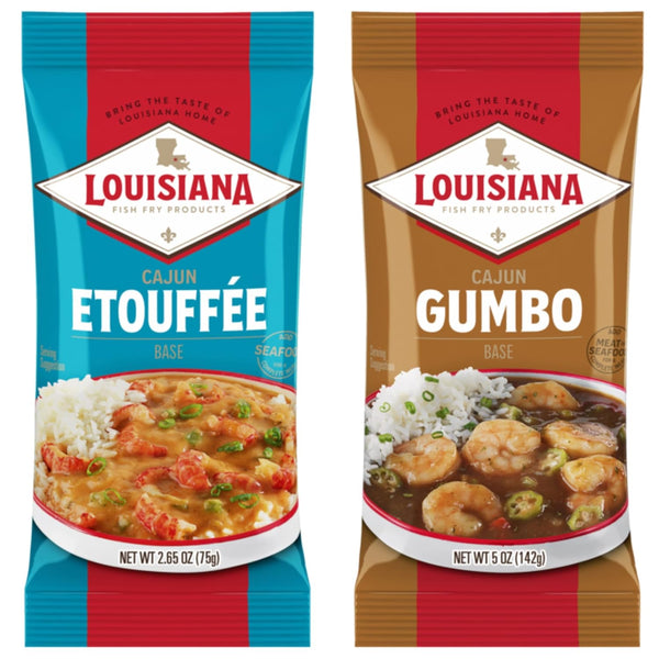 Louisiana Fish Fry Cajun Variety Bundle - Gumbo & Etouffee Bases (Pack