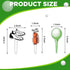 Golf Theme Cupcake Toppers, Golf Shoe Picks & Golf Ball Birthday Cake Decorations for Baby Shower (48 Pcs)