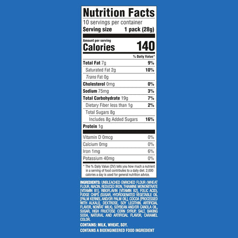 40 Packs (4 CHIPS AHOY! Mini Original Chocolate Chip Cookies, Snack Boxes)