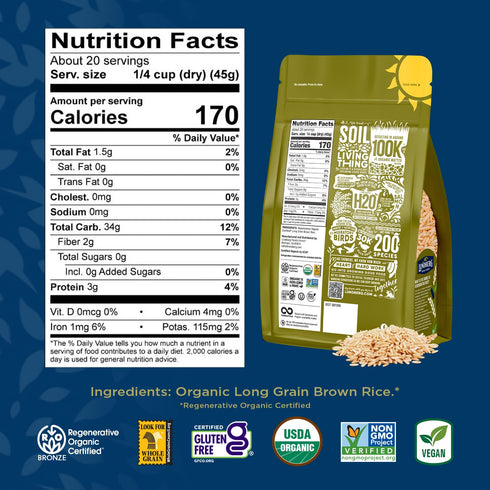 32 OZ Lundberg Rice Brwn Long Org