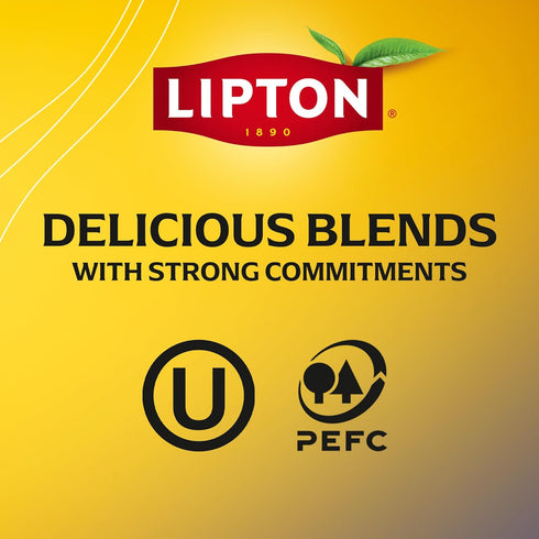 20 Lipton Golden Chamomile with Honey and Vanilla Tea Bags, caffeine free Tea, Herbal Tea, Individually Wrapped, Tea