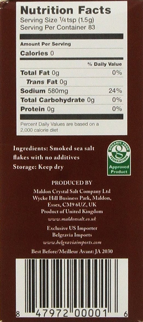 3 4.4 oz Maldon Smoked Sea Salt - x