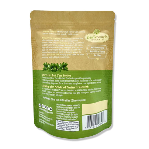 30ct Palm Beach Medicinal Herbs - Olive Leaf Tea - Pure Herbal Tea Series