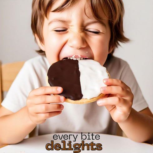 20 Black and White Cookies | Gourmet Cookies Individually Wrapped | NY Style Black & White Cookies | Easter Food Gift
