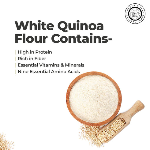 1 lbs (454 Pride of India- White Bolivian Quinoa Flour gm) Nutty Earthy Taste Freshly Milled in Small Batches | Used