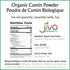 Jiva Organics Organic Ground Cumin Powder, 7 ounce - 100% Pure & Non-GMO