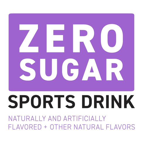 20 (Pack 8) POWERADE Electrolyte Enhanced Zero Sugar Grape Sports Drink, Ounce