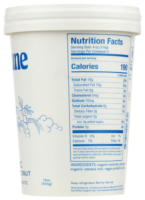 Cocojune 1 Lb Organic Pure Coconut White