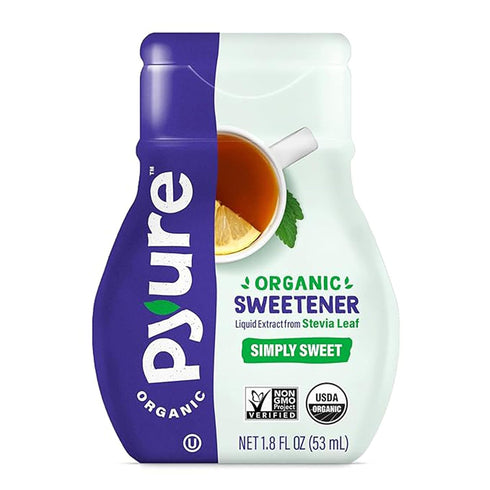Pyure Organic Liquid Stevia Extract Sweetener, Zero Calorie, Sugar Free, Keto Friendly, 1.8 fl oz