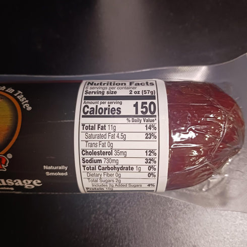 Troyer Cheese Inc Summer Country Pack 2 Sausage Plain from Amish Slice and Enjoy