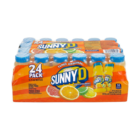 6.75 24 Count,Bottle SunnyD Tangy Original Orange Flavored Citrus Punch, Fluid Ounce