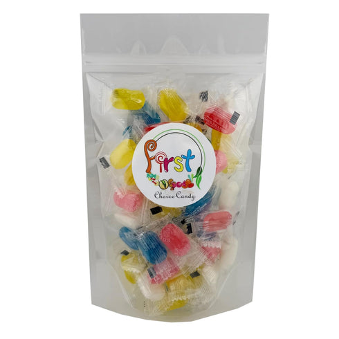 (5 First Choice Candy ZERO SUGAR Flavor Drops, Assorted Flavors, Individually Wrapped Hard Candy, Fat Free, Kosher