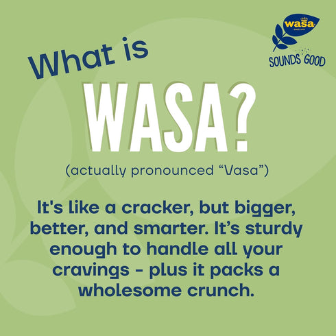 6.7 oz (Pack 10), Wasa Sesame & Sea Salt Flatbread Thins, of Crackers, Non-GMO Ingredients