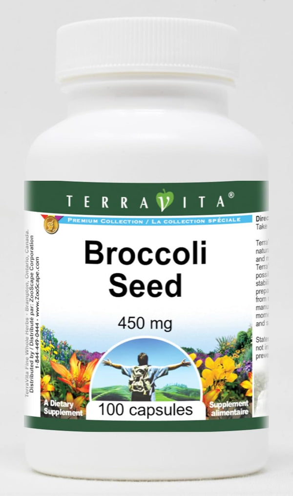 Terravita Broccoli Seed - 450 mg (100 Capsules, ZIN: 514713)
