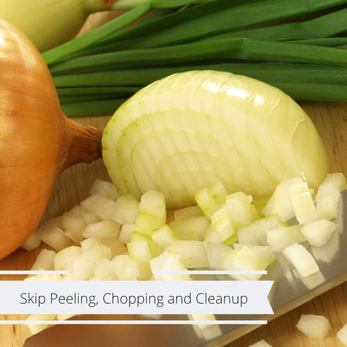2 LBS Gourmet Toasted Minced Onion by Its Delish, Bulk All Natural Premium & Fresh Dry Roasted Chopped Onion
