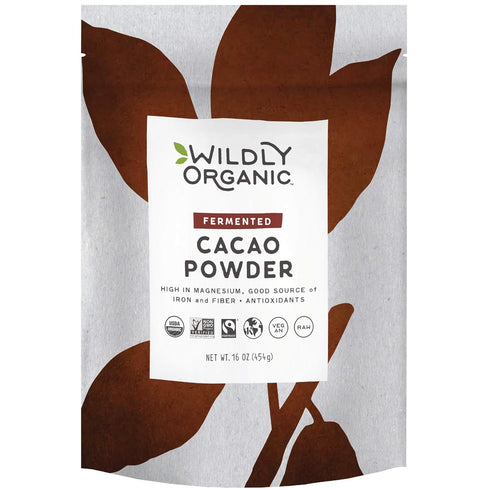 Wildly Organic Fermented Cacao Powder 16 Oz, 1 lb Bag - Organic,