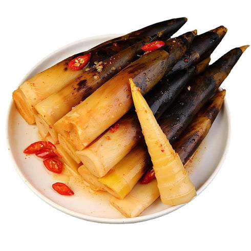 FLHYHDM 3 Packs660g/23oz Fresh Hand Peeled Bamboo Shoots Crispy Bamboo Shoots With Pickled Chili Peppers, Aged Soup