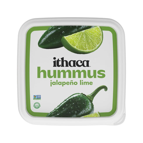 Ithaca Jalapeno Lime Hummus, Non-GMO, Minimal Ingredients, 10oz