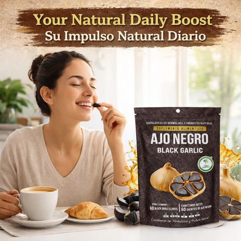 60 100% Ajo Negro (Black Garlic) - Whole Cloves - Natural Superfood Dietary Supplement - High in Antioxidants