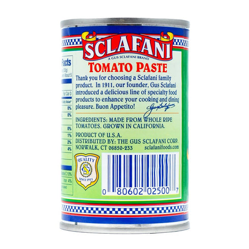 Gus Sclafani Fine Italian Imports 6 oz (12 Pack) Tomato Paste nt wt ea