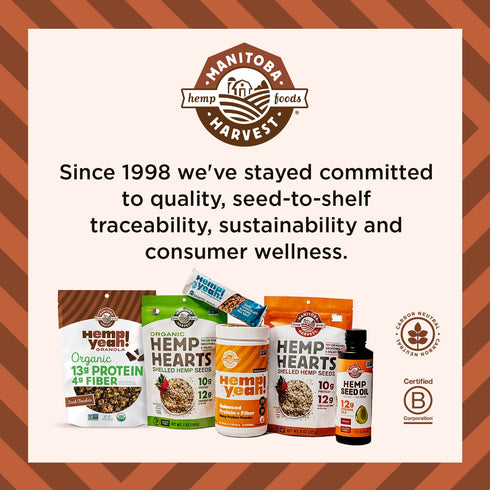 10oz, 13 3 3 6, 4 10 (Pack 3) Packaging Manitoba Harvest Hemp Yeah Granola, Dark Chocolate, with g of Protein, g Omegas