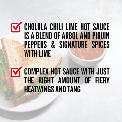 5 OZ CHOLULA SAUCE HOT CHILI LIME