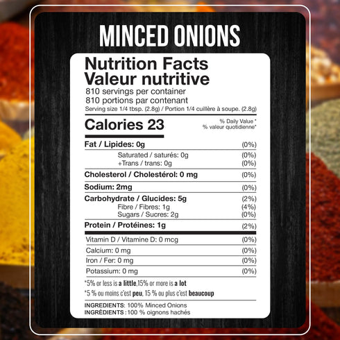 320G (11.28oz) Fresh Finest Culinary Dried Minced Onion Flakes