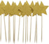 Gold Star Cake Cupcake Decorations | Toppers Picks Supplies, Appetizer Picks, 30 Count