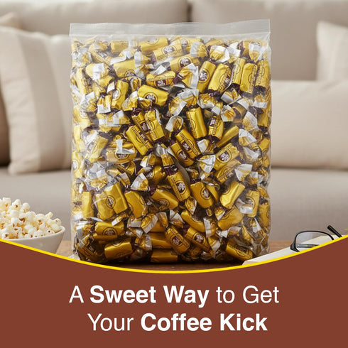 Pack, 3 Coffee Rio Original Roast Coffee Caramels Candy Bulk Pound Bag - Individually Wrapped Hard Candies Blended