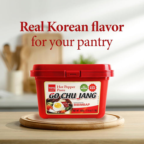 2.2 Lb (Pack 1) Wang Gochujang - Traditional Korean Red Chili Pepper Paste, Made with All Natural Ingredients, Non-GMO