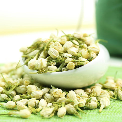 3oz/85g FullChea - Dried Jasmine Flowers, - Premium Edible Flowers Whole Buds - Non-GMO - Caffeine-free - Perfect