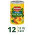 15 oz (Pack 12 Del Monte Sliced Yellow Canned Peaches in Extra Light Syrup, Can of Cans)