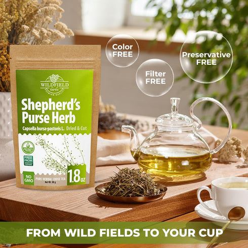 1.8 oz. 50g Shepherds Purse Herb Bulk Herbal Tea Shepard Purse Herb (Capsella Bursa-Pastoris) - Tea Bolsa De Pastor