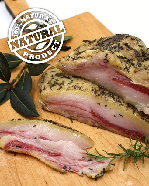 14-16 oz Fortuna's Guanciale - All Natural Pork Jowls, Hand Made in USA, approx hand cut pieces. Cured Meat