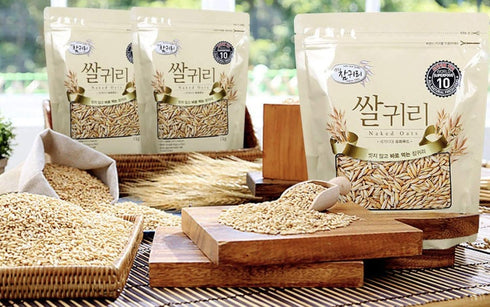 Charm Oats 100% 1Kg (3 Pack) Natural Naked Whole Oats