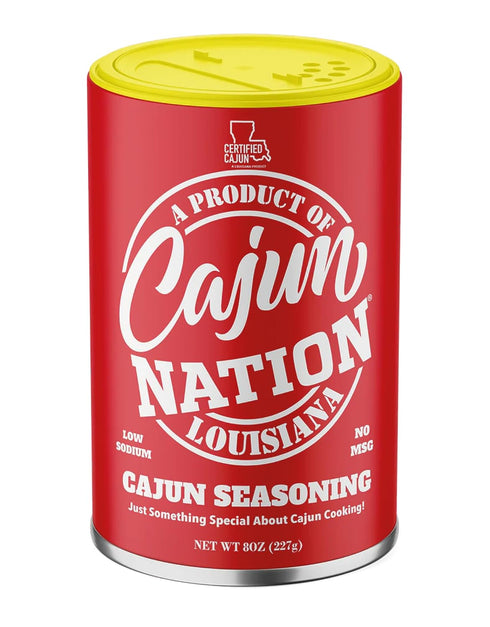 Cajun Nation Low Sodium Cajun Seasoning 8 oz Gluten Free, No MSG
