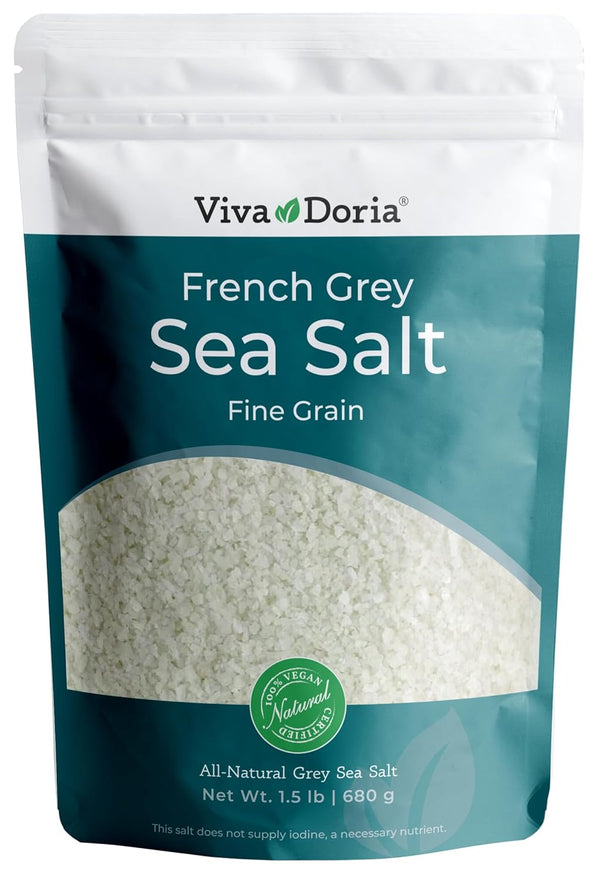 Viva Doria Sel Gris French Light Grey Sea Salt, 1.5 lb (24