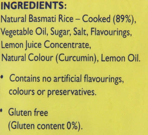 250 (Pack 6) Tilda Steamed Basmati Lemon Rice g