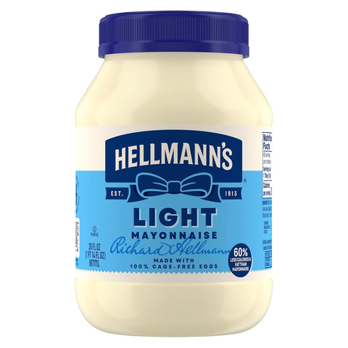 HELLMANN'S Light Mayonnaise For A Creamy Condiment for Sandwiches and Simple Meals Light