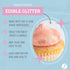 Sweets Indeed Edible Glitter, Perfect for Drinks, Cocktails, Cake Decorating, Dessert Topper, 4 grams Green Glitter