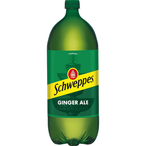 Schweppes Ginger Ale Soda, 2 Liter Bottle