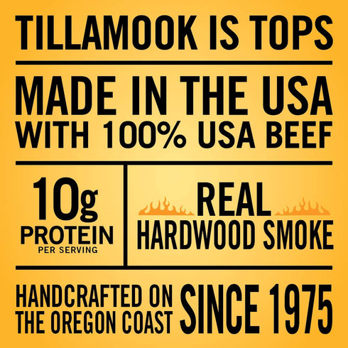 Tillamook Country Smoker 13oz Tillamook Real Hardwood Smoked Old Fashioned Silver Dollar Beef Jerky Resealable Jar