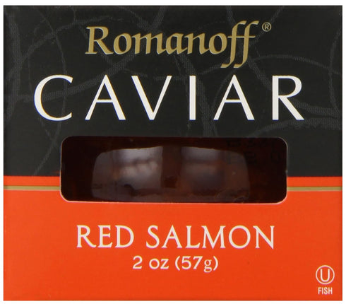 Romanoff Salmon Caviar, Red, 2 Ounce