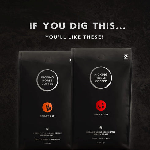 2.2 Kicking Horse Coffee, Three Sisters, Medium Roast, Whole Bean, Pound - Certified Organic, Fairtrade, Kosher Coffee
