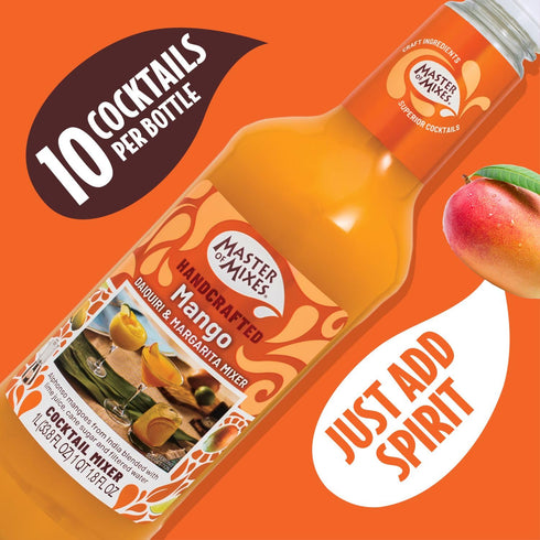 1 (33.8 Master of Mixes Mango Daiquiri / Margarita Drink Mix, Ready to Use, Liter Bottle Fluid Ounces)