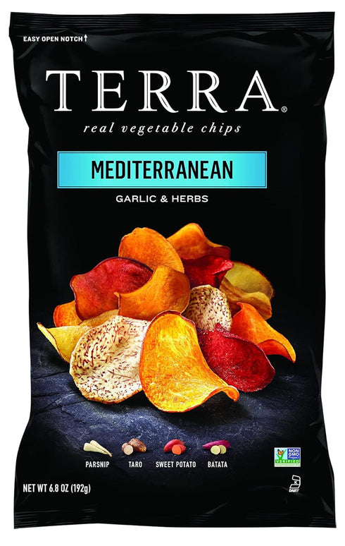 TERRA Vegetable Chips, Mediterranean Herbs and a Hint of Lemon, 6.8 oz