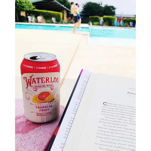 Generic 12 oz 24 Pack Waterloo Sparkling Water Tropical Fruit, fl Cans, | Zero Sugar, Zero Calories, Naturally Flavored
