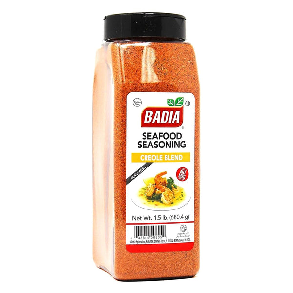 Badia Blackened Seafood Seasoning Creole Blend 1.5 Pound Savory Blend, Bold Southern