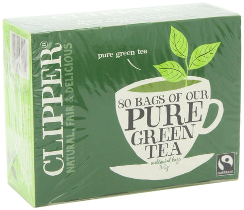 Clipper 80 (Pack 3, 240 Pure Green Teabags of Total Teabags)