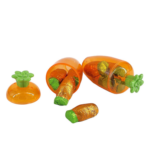 38 (1 Fruidles Easter Chocolate Carrots Bunny Rabbit Treats Milk Chocolate, Individually Wrapped in Orange Foils